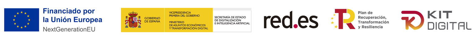Financiado por la Unión Europea NextGenerationEU · Gobierno de España · Red.es · Plan de Recuperación, Transformación y Resiliencia · Kit Digital